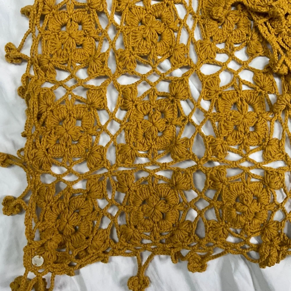 Pure Handknit Crochet Scarf - Picture 2 of 7